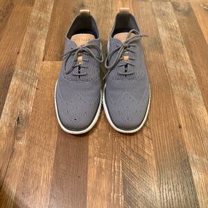 Cole Haan Gray Knit Oxfords